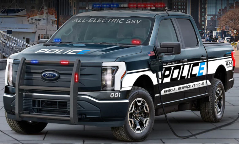 Ford Lightning Electric Pickup Designed For Police